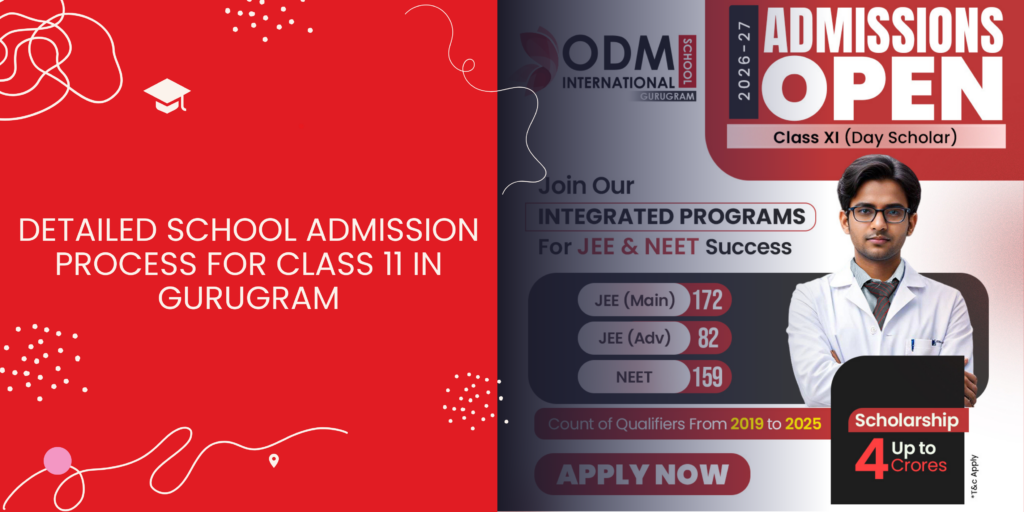school admission process for class 11 in Gurugram